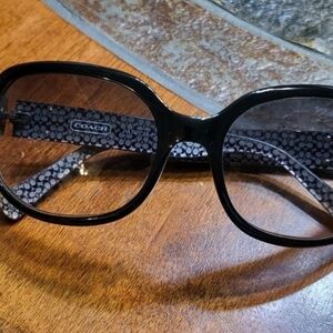 Coach Patricia Black & Gray #S440 Sunglasses W/Case & Cloth